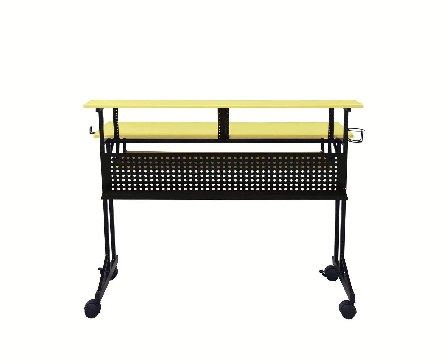 Suitor Music Recording Desk in Black and Yellow