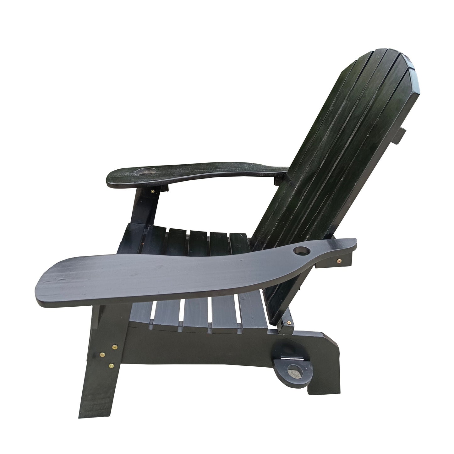 Outdoor Wood Adirondack Chair and Umbrella Hole