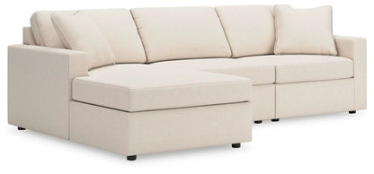 Modmax Sectional Oyster beige fabric with left chaise and cushions Unique Piece Furniture on Tampa Home & Garden Store