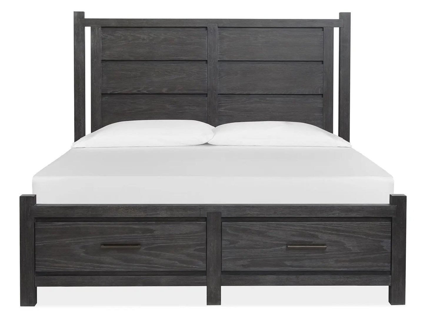 Plum Creek Panel Storage Bed With Rustic Finish