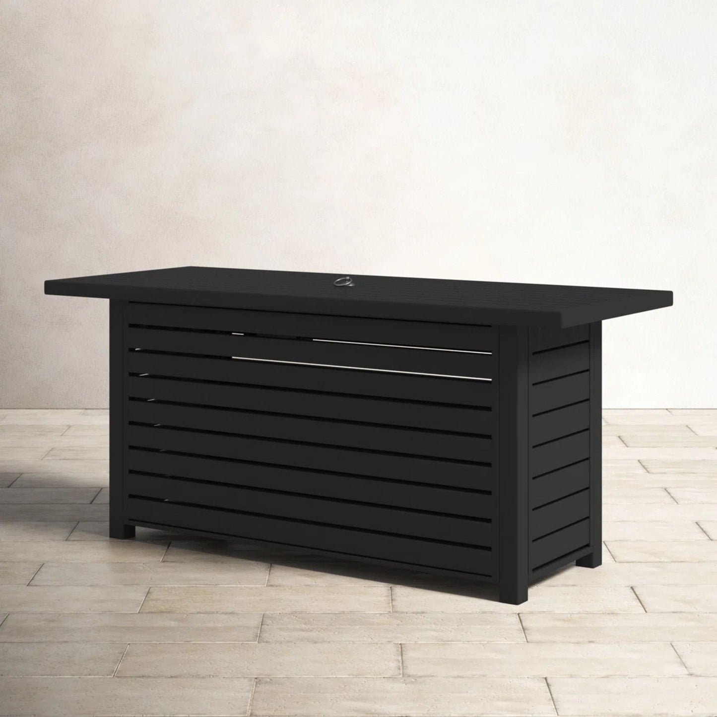 Propane or Gas Outdoor Fire Pit Table With Lid