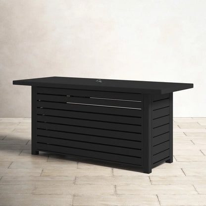 Propane or Gas Outdoor Fire Pit Table With Lid