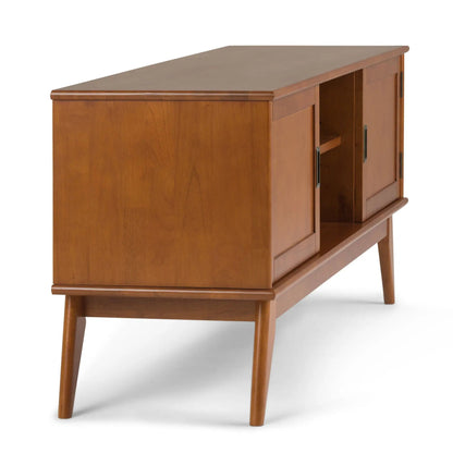 Draper Handcrafted Mid Century Low TV Media Stand