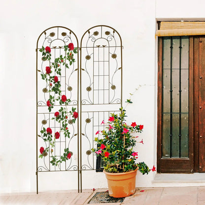 Metal Garden Trellis for Climbing Plants Outdoor