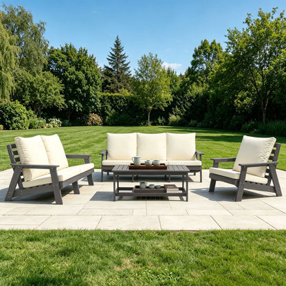 Hips 3 Seater Outdoor Patio Sofa with Cushion
