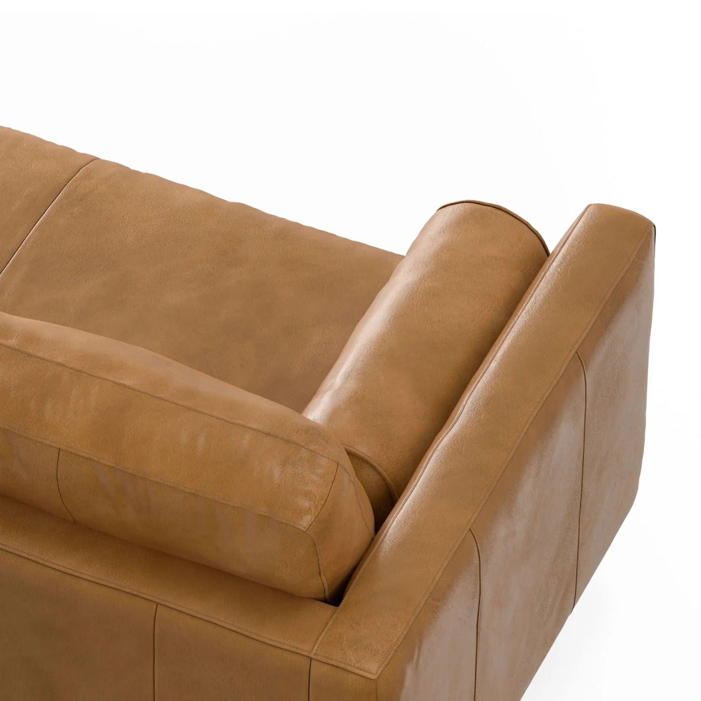 Morrison Sofa and Ottoman Set in Leather