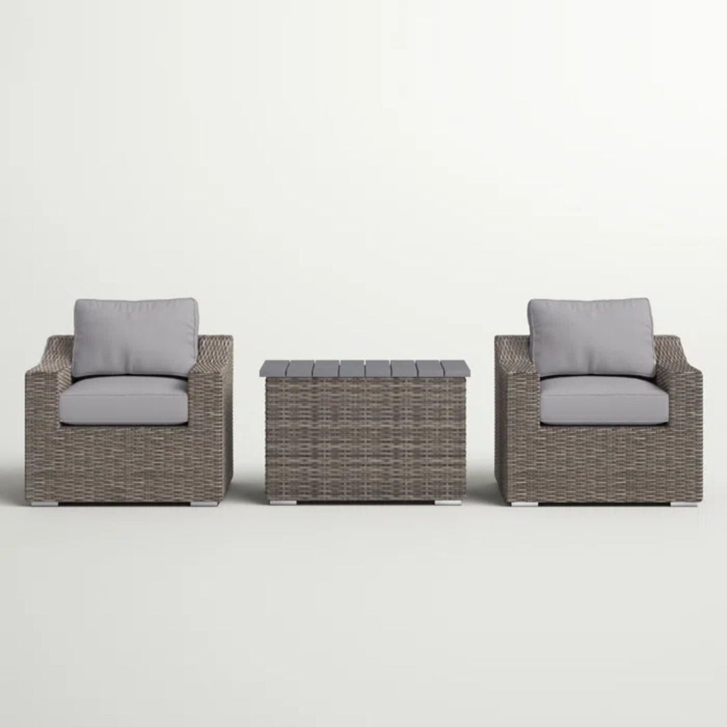 Durable Aluminum Wicker Sofa and Cushions