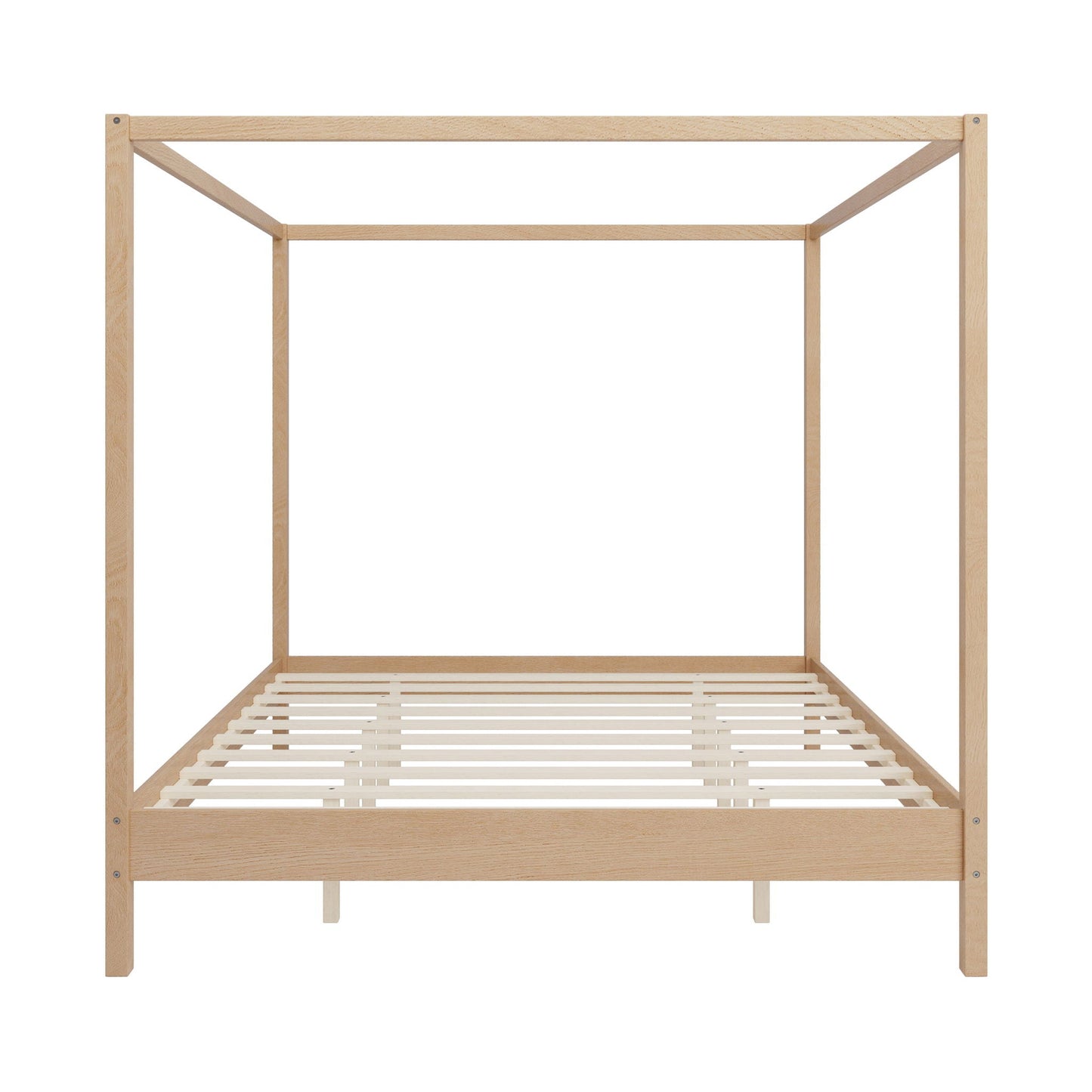 Four Post Canopy Bed Frame and Wooden Slats