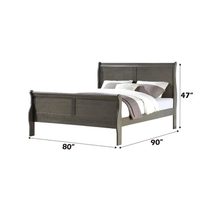 Louis Philippe Sleigh Style Bed Timeless Finish