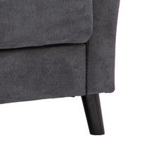 Damian Woven Fabric Sofa And Accent Pillows