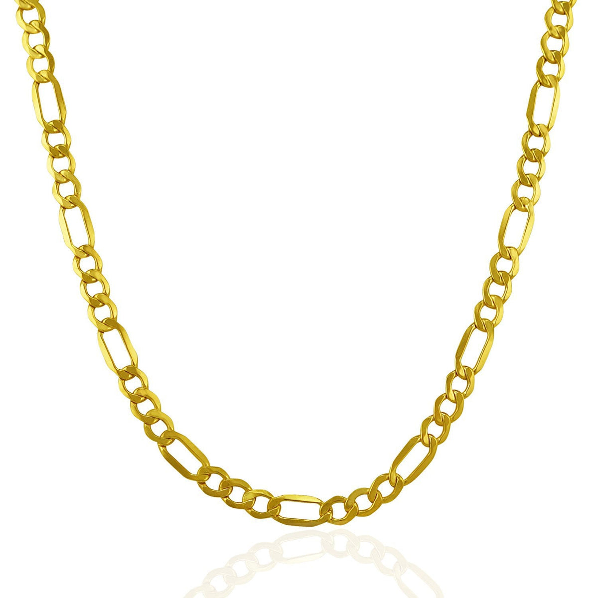 4.6mm 10k yellow gold Lite Figaro chain necklace by Bids.com on Tampa Home & Garden Store