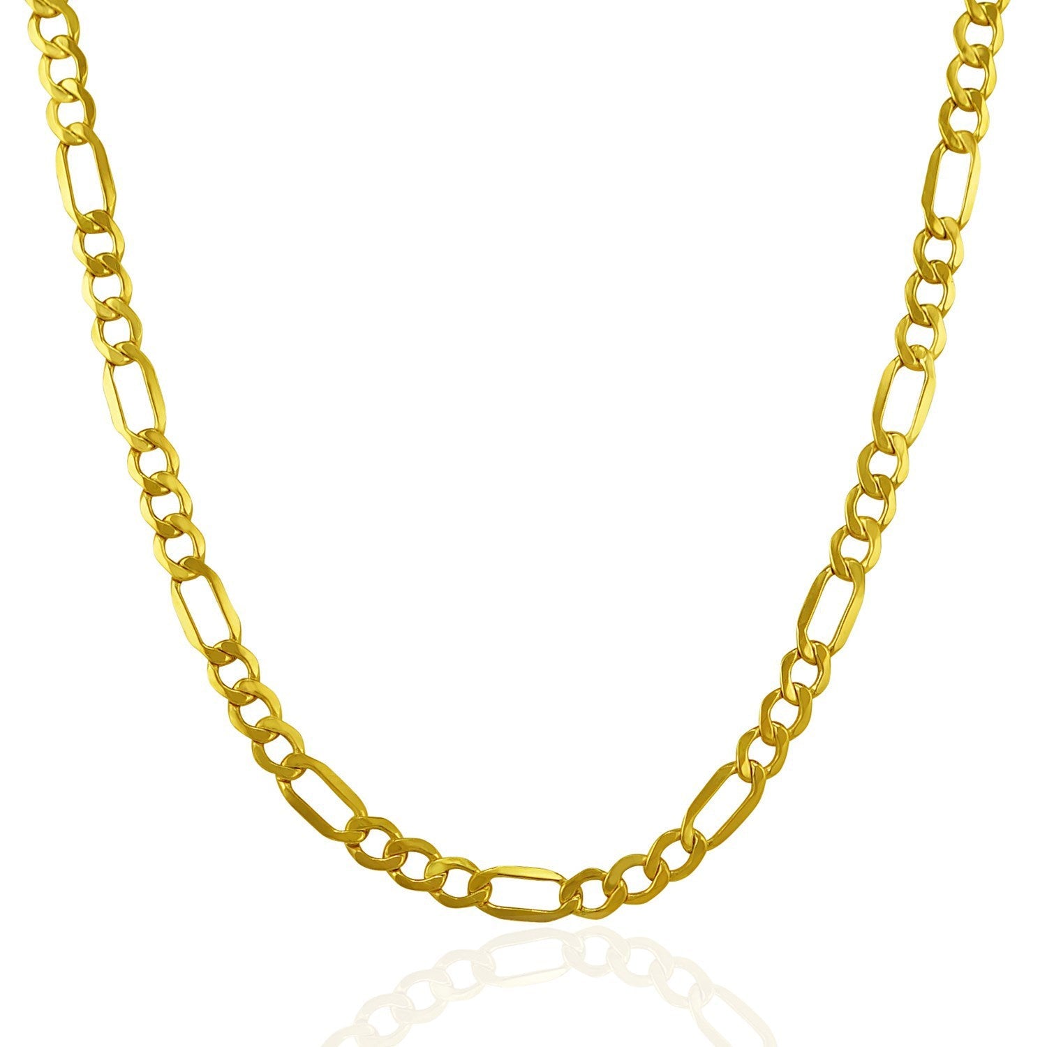 4.6mm 10k yellow gold Lite Figaro chain necklace by Bids.com on Tampa Home & Garden Store