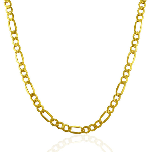 4.6mm 10k yellow gold Lite Figaro chain necklace by Bids.com on Tampa Home & Garden Store