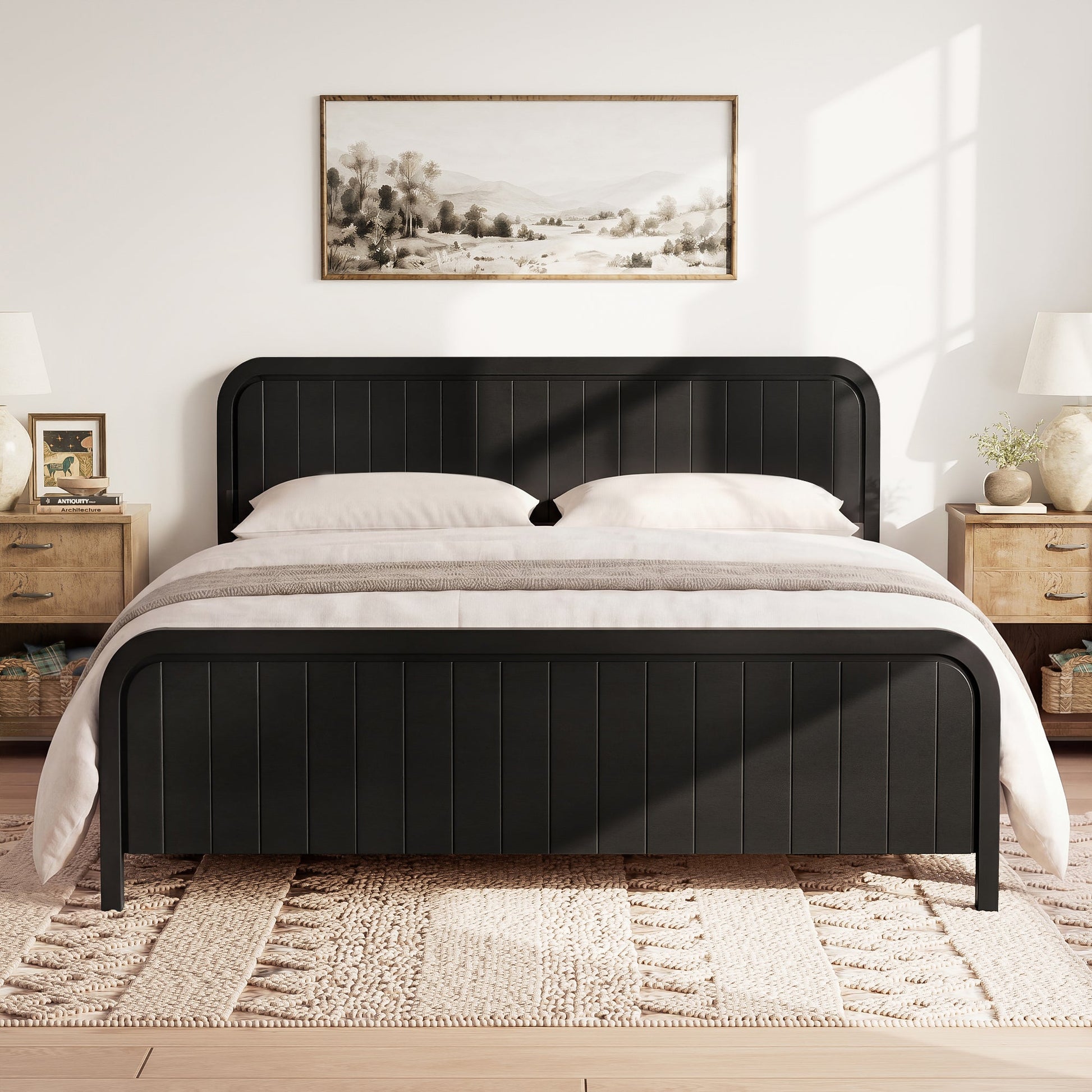 King bed frame with headboard in black by HouseOfZazla - Beds, Frames & Bases on Tampa Home & Garden Store