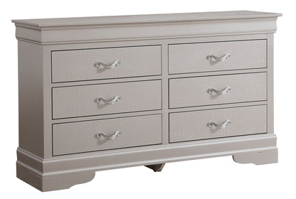 Lorana dresser by HouseOfZazla, taupe crocodile-textured fronts, 8-drawer storage on Tampa Home & Garden Store