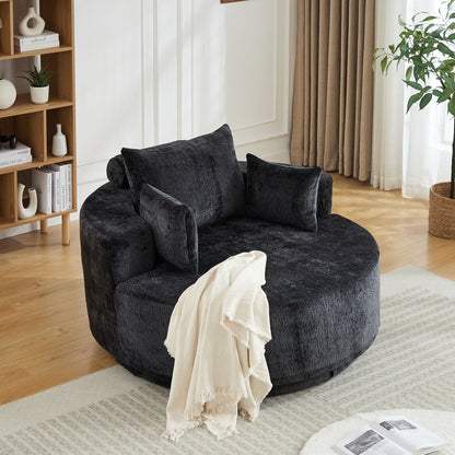Modern Single Sofa and Swivel Sleeper Chair