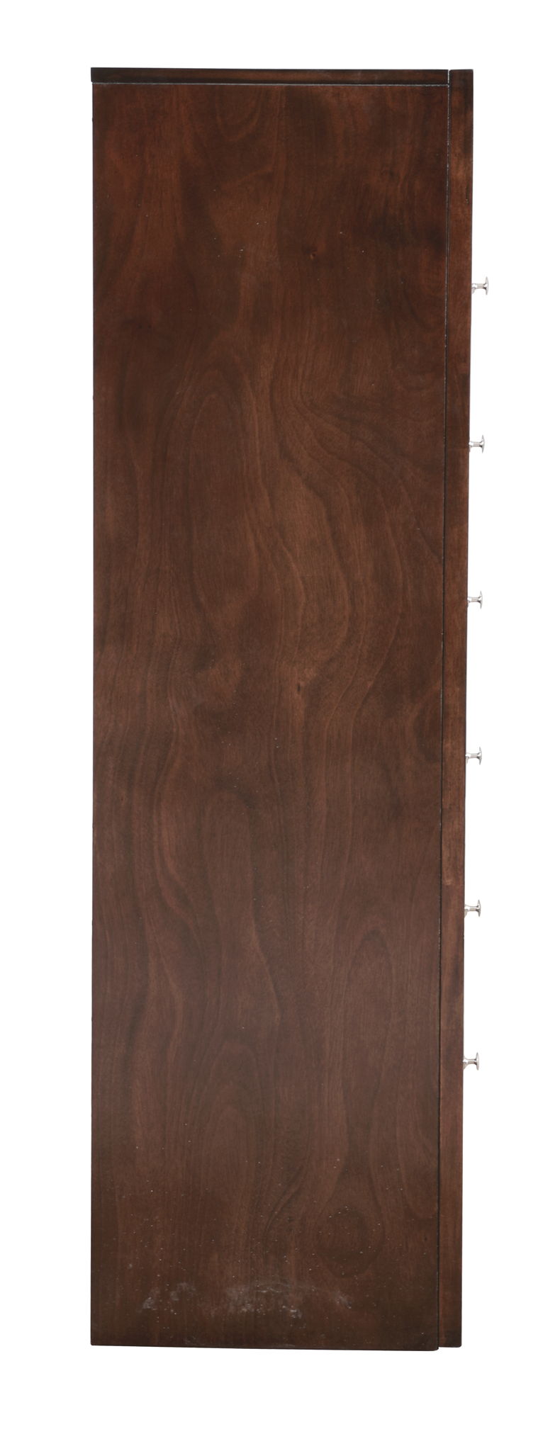 7-Drawer Lingerie Chest in dark walnut finish with silver knob pulls by HouseOfZazla on Tampa Home & Garden Store