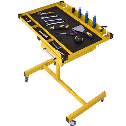 Adjustable Tear Down Work Table with Drawer