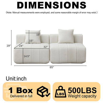 Symmetrical Modular Sofa And Piano Key Design