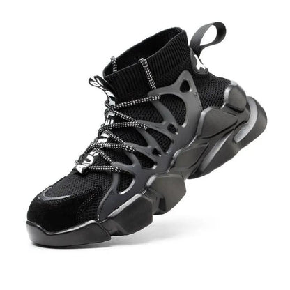 Breathable Flying Woven Safety Shoes for Men
