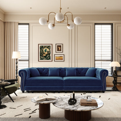 Chesterfield Velvet Pull Out Bed For A Room