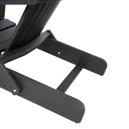 Malibu Adirondack Chair dark wood finish with slatted back by HouseOfZazla on Tampa Home & Garden Store