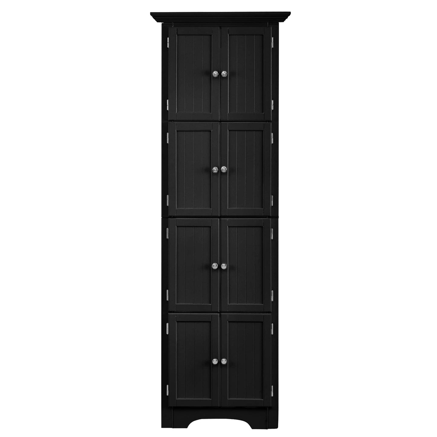 Tall Cabinet With 4 Shelves And Doors For Home