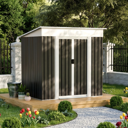 Steel Garden Shed for Patio and Outdoor Storage