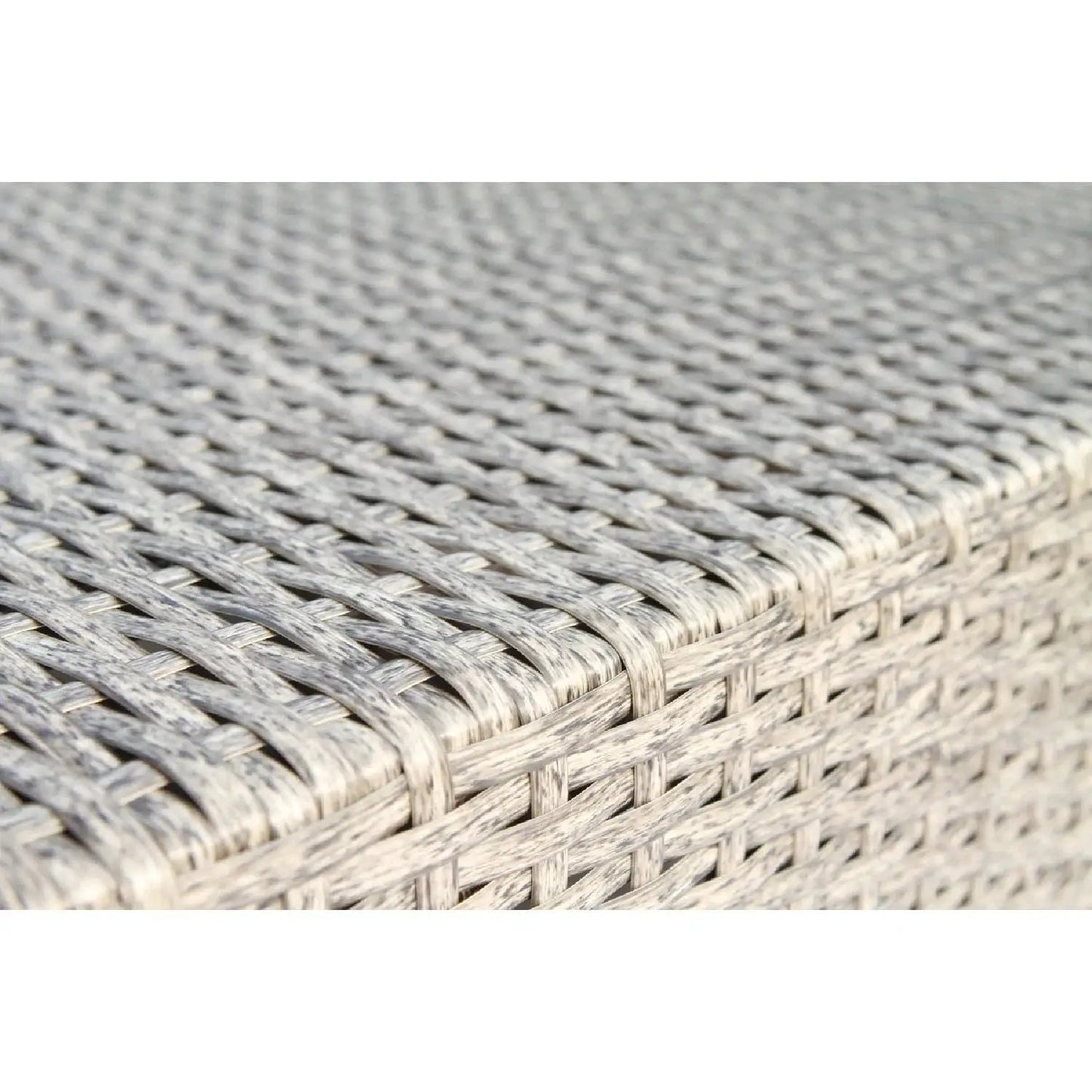 Armless patio chair woven gray rattan, synthetic wicker texture Unique Piece Furniture on Tampa Home & Garden Store