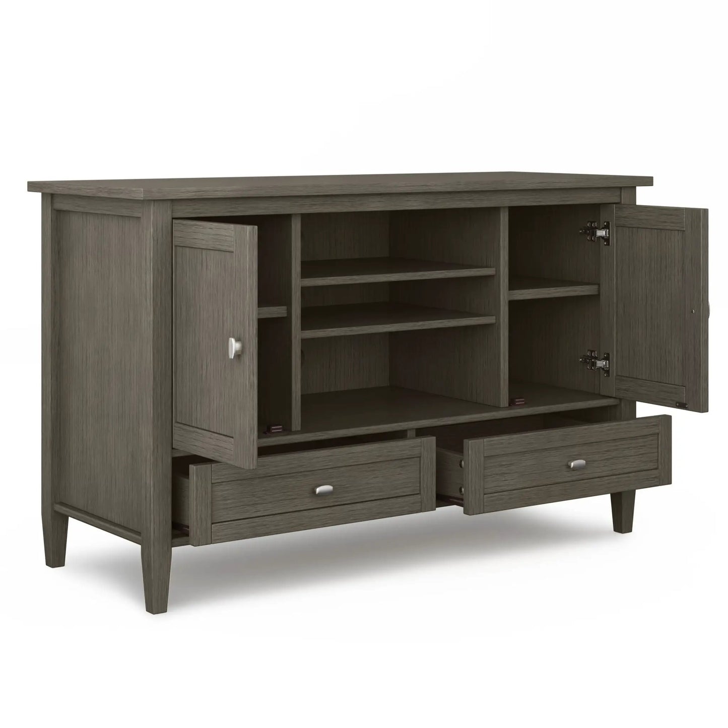 Warm Shaker TV Media Stand Handcrafted Wood