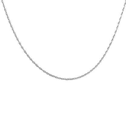 Sterling silver cable chain necklace close-up with polished links on Tampa Home & Garden Store