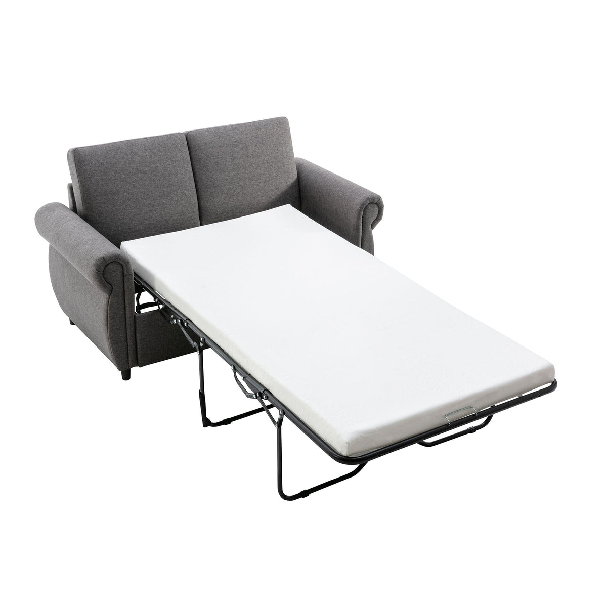 Pull Out Sofa Bed With Twin Memory Foam Mattress