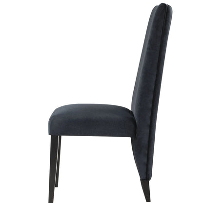 Stacey Contemporary Dining Chair set of 2, black upholstered seat and back on Tampa Home & Garden Store