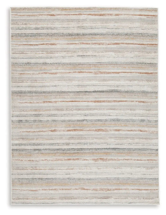 Artney Striped Area Rug in Neutral Multi Colors