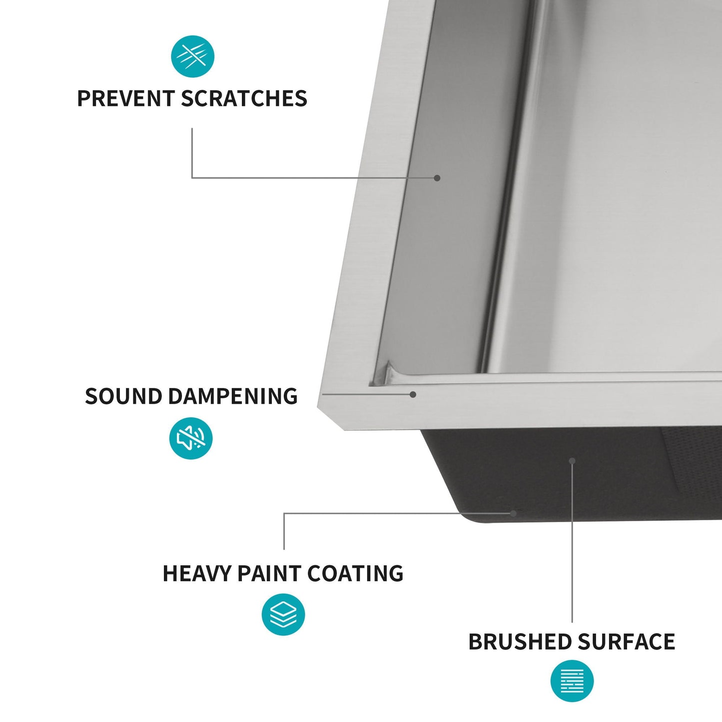 Stainless Steel Undermount Workstation Sink
