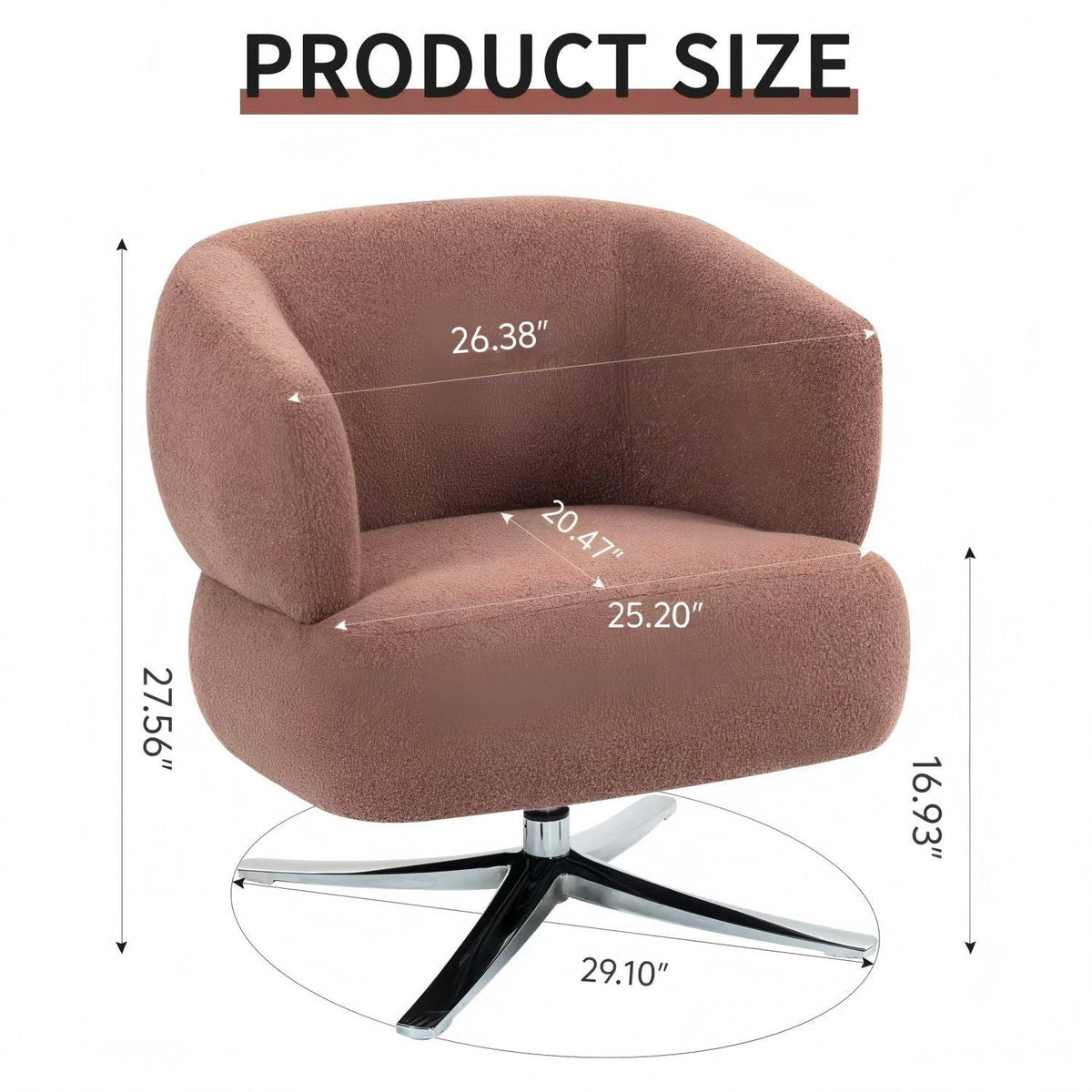 Cozy Cuddle Swivel Chair and Breathable Fabric