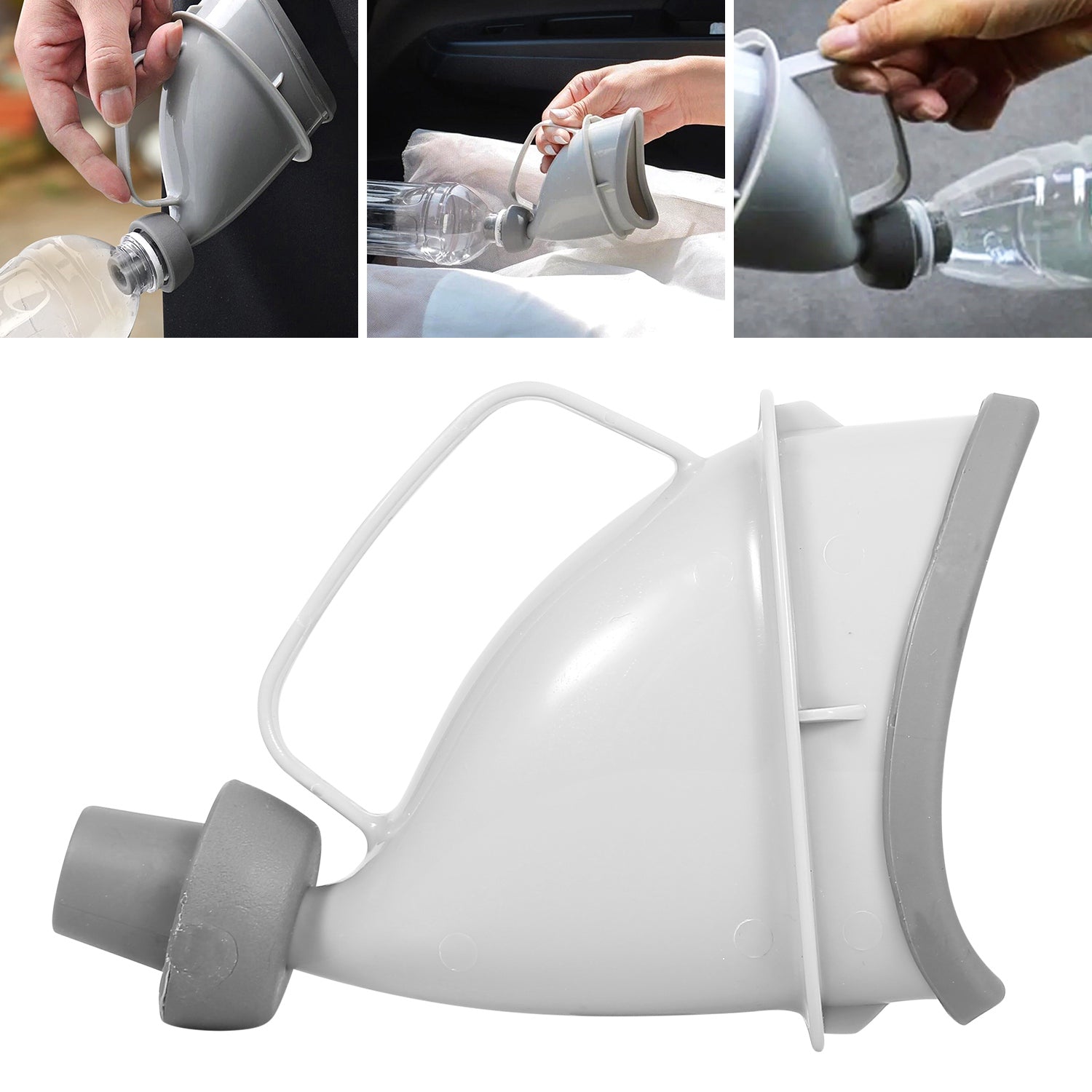 Unisex potty pee funnel urinal device GemGear gray plastic for car camping on Tampa Home & Garden Store