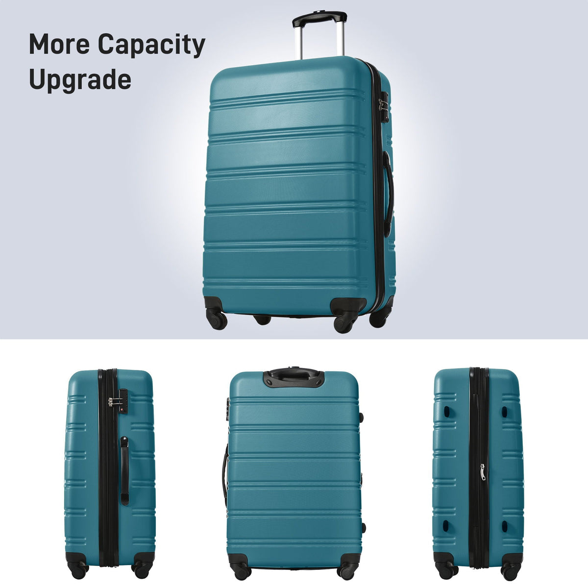 Hardshell 4-piece luggage set with spinner wheels and TSA lock lightweight 16/20/24/28 on Tampa Home & Garden Store