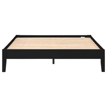 Ridgeview queen storage panel bed black low-profile frame with wooden slats HouseOfZazla on Tampa Home & Garden Store