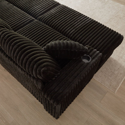 3 Seater Sofa With 2 Ottomans and Storage