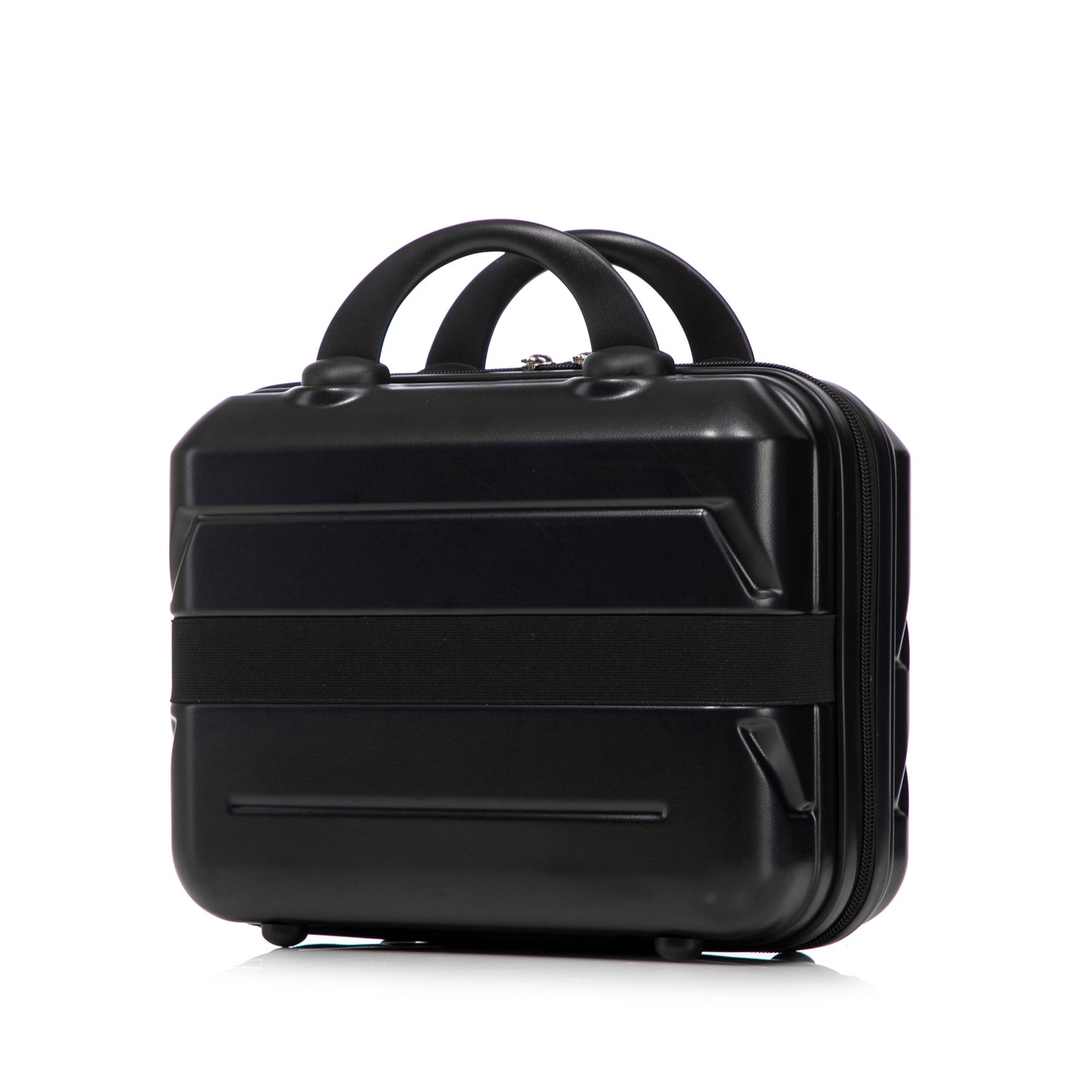 Black ABS 2-piece spinner luggage set with combination lock and top carry handles on Tampa Home & Garden Store