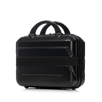 Black ABS 2-piece spinner luggage set with combination lock and top carry handles on Tampa Home & Garden Store
