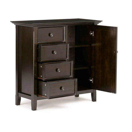 Amherst espresso storage cabinet with drawers accent cabinet Unique Piece Furniture on Tampa Home & Garden Store