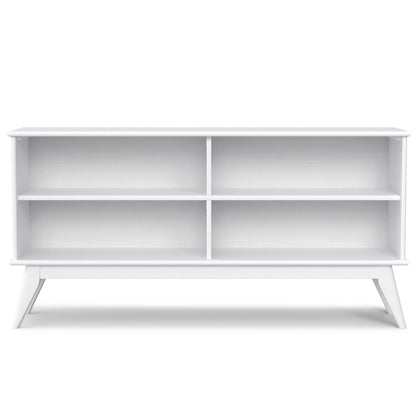 Draper Handcrafted Low Bookcase in Solid Wood