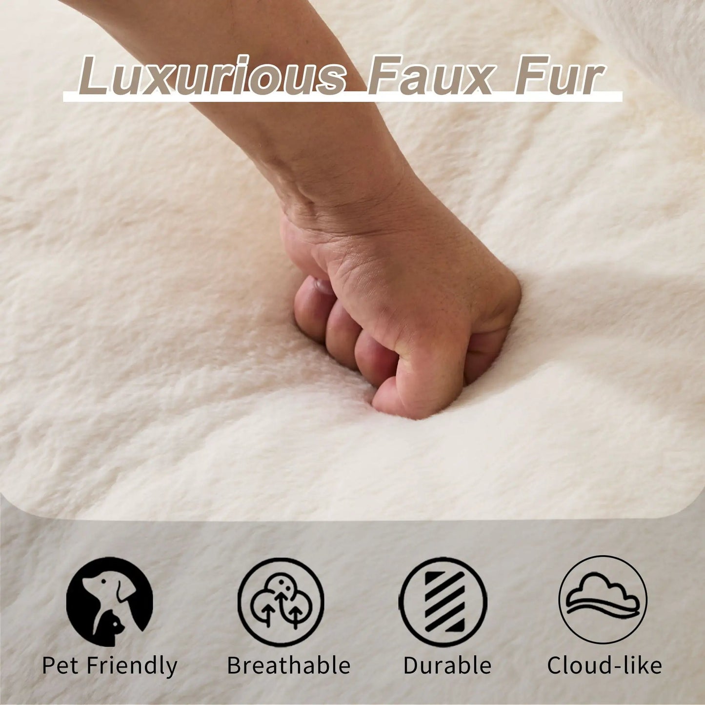 Giant Bean Bag Couch and Fluffy Loveseat