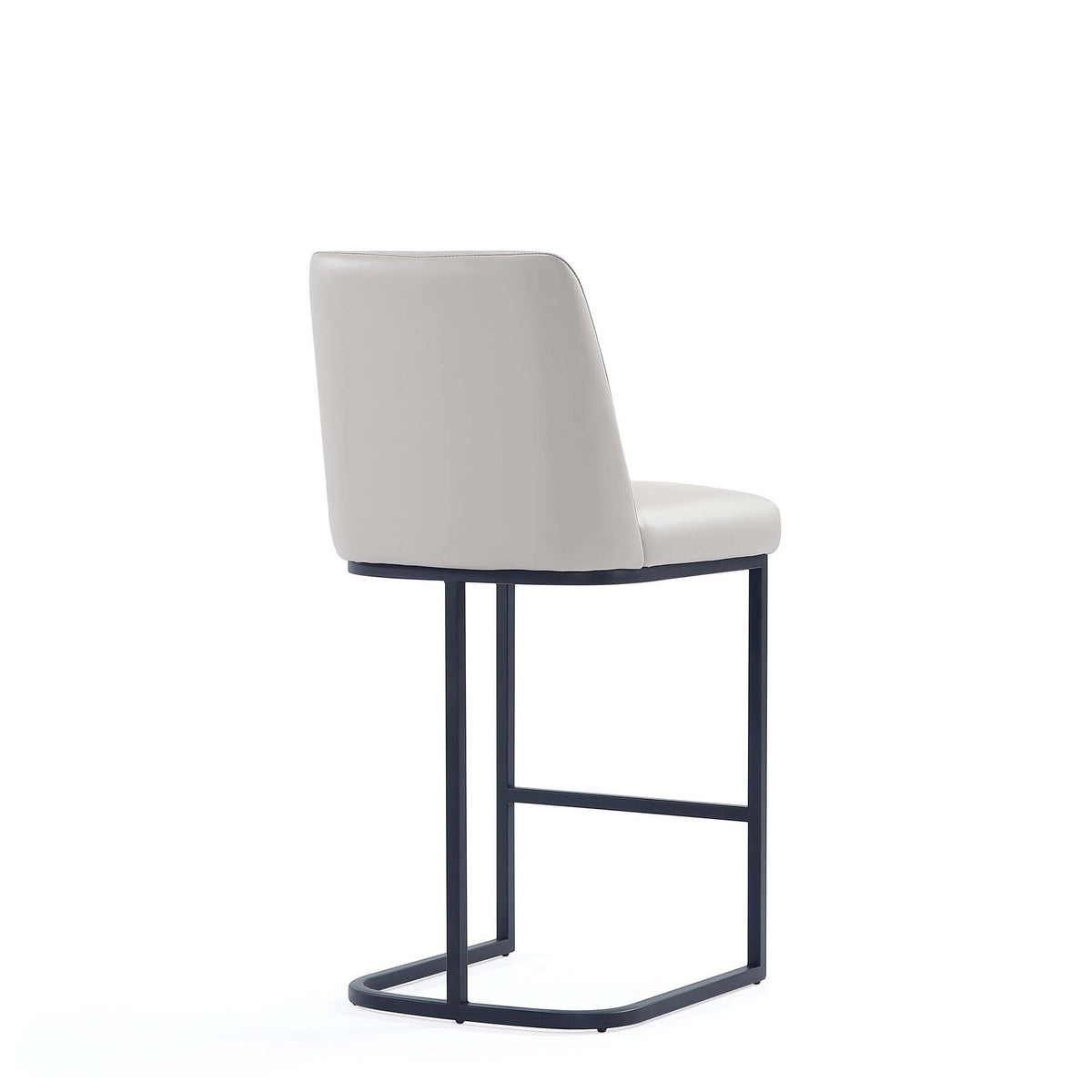 Serena Counter Stool beige upholstery, 24–27in counter height, HouseOfZazla metal frame on Tampa Home & Garden Store