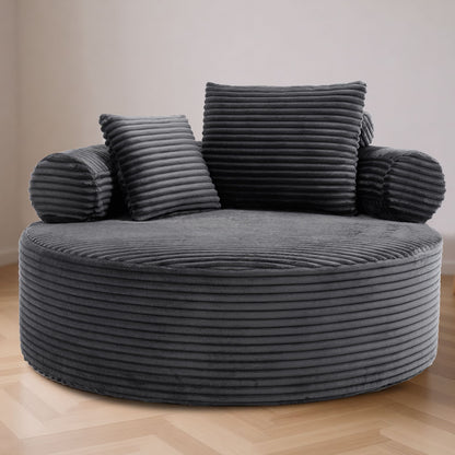 Round Sofa Bed and Pillows for the Living Room