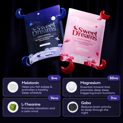 Melatonin Soft Candy 5g by FLIPSTYLEZLLC; blue and pink Sweet Dreams gummies for sleep support on Tampa Home & Garden Store