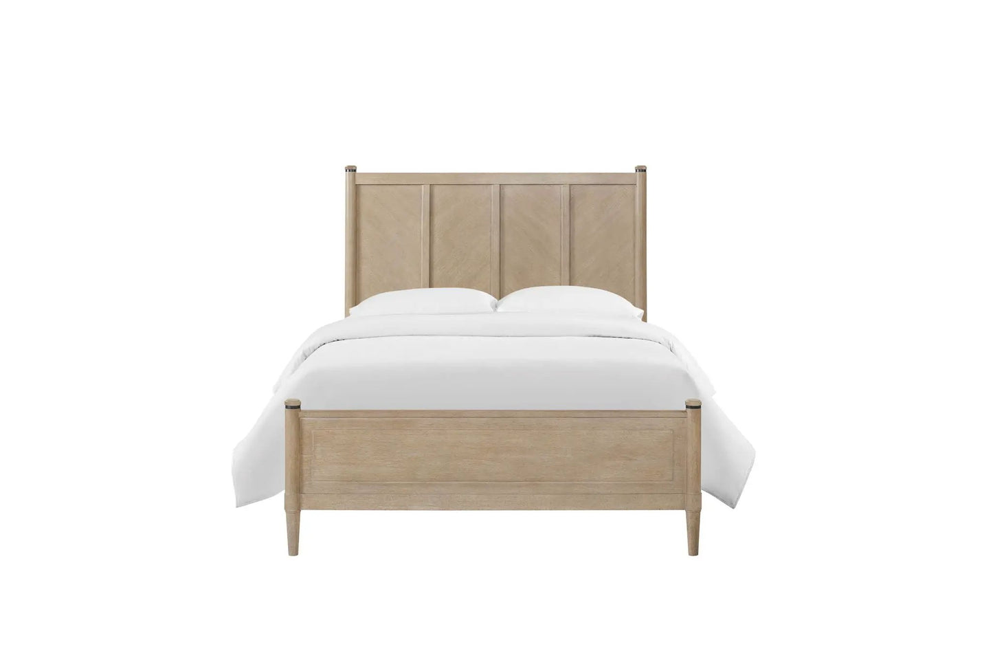Transitional Lo-Post Bed with Warm Sand Finish