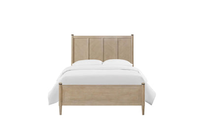 Transitional Lo-Post Bed with Warm Sand Finish